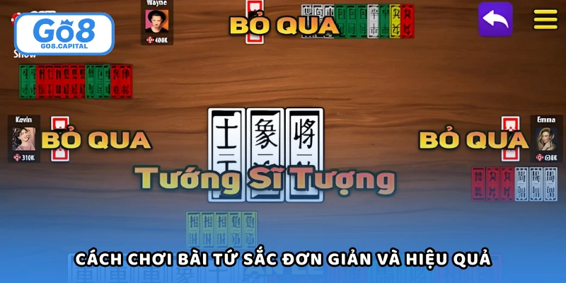 Cách chơi bài tứ sắc đơn giản và hiệu quả cho người mới